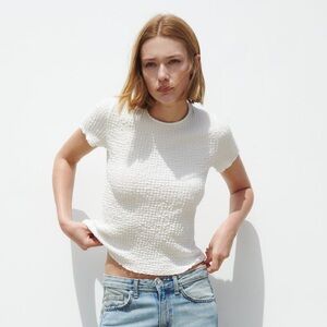 ZARA Textured T-Shirt
